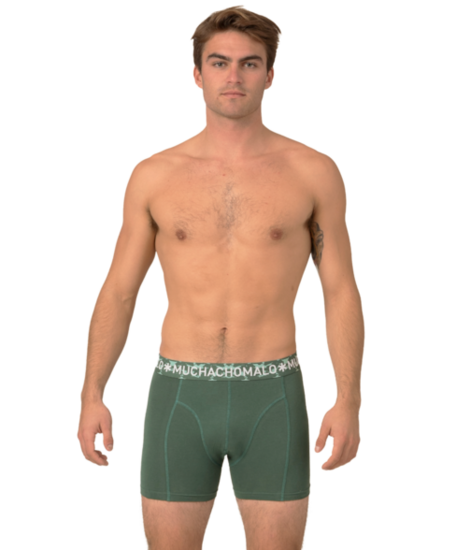 MUCHACHOMALO 2 pack boxershorts Solid Green