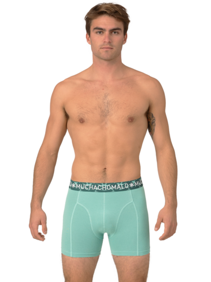 MUCHACHOMALO 3 pack boxershorts Solid Green